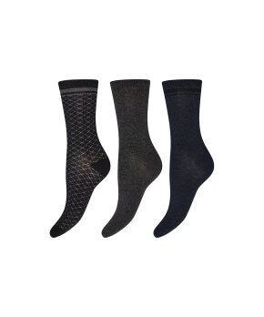 Decoy - 3-Pack Shimmer Ankle Socks