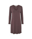 Lady Avenue - Bamboo Homewear Long Sleeve Nightdress With L