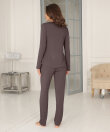 Lady Avenue - Bamboo Bamboo Long Sleeve Pyjamas Wit