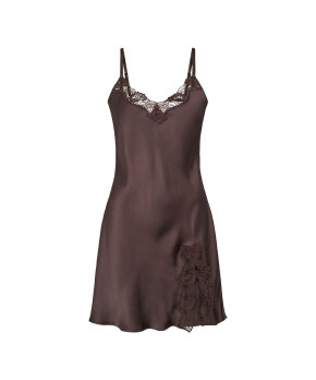 Lady Avenue - LA - Silk Woven Slip W/Lace