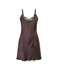 Lady Avenue - Pure Silk Slip W/Lace