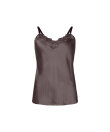 Lady Avenue - Pure Silk Camisole W/Lace