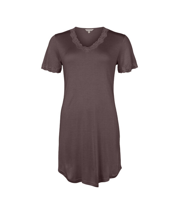 Lady Avenue - LA - Silk Jersey Nightgown W/Sleeve