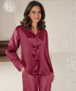 Lady Avenue - LA - Homewear - Cotton & satin Satin Long Sleeve Pyjamas