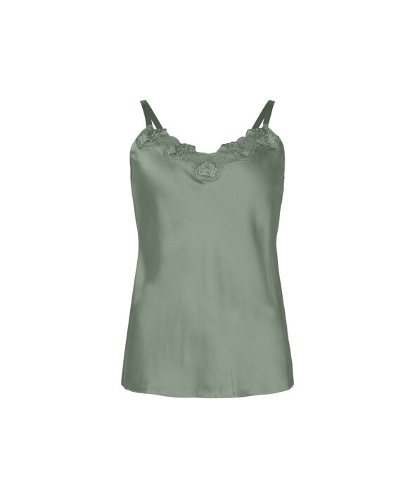 Lady Avenue - Silk Woven Camisole W.Lace