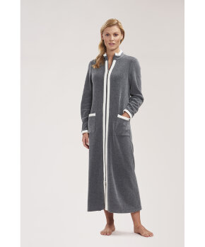 Louis Feraud - Fleece Robe, 1/1 sleeve, zipper