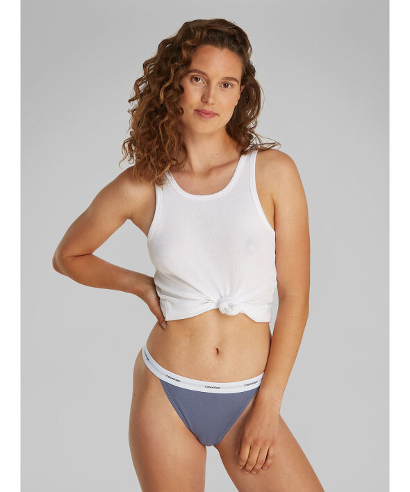 Calvin Klein - Cotton Strch Rib Mpp Tanga