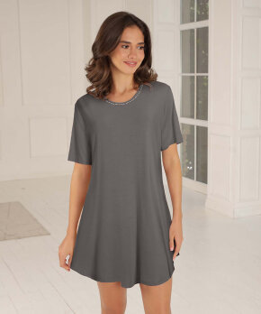 Lady Avenue - Bambus Homewear Short-sleeve Nightdress