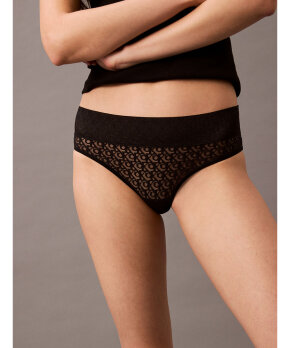 Calvin Klein - Logo Lace Trim Brazilian