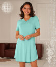 Lady Avenue - LA - Bamboo Homewear Bamboo Short Sleeve Nightdress