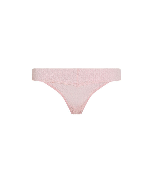 Calvin Klein - Logo Lace Trim Thong