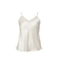 Lady Avenue - Pure Silk Camisole W/Lace