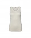 Lady Avenue - LA - Silk Jersey Top W/Lace