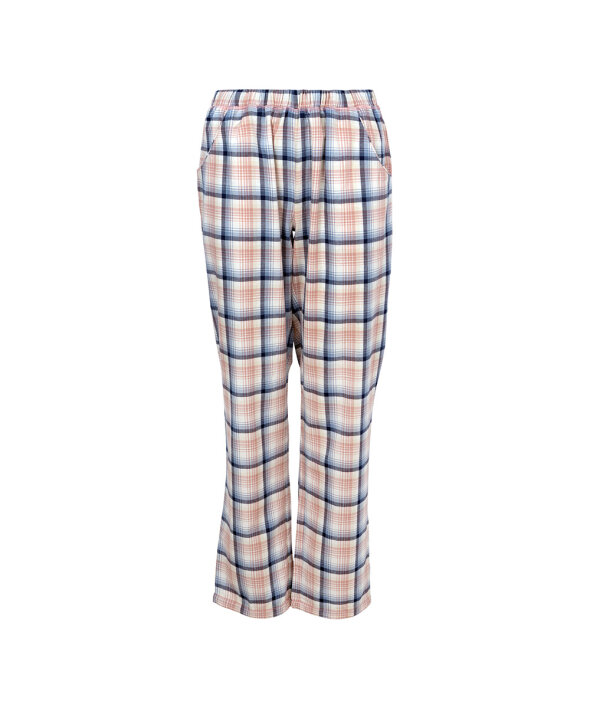 Lady Avenue - Homewear - Cotton & satin Cotton Flannel Pant