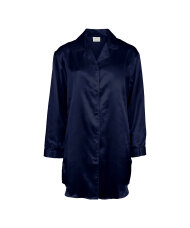 Lady Avenue - LA - Homewear - Cotton & satin Satin Long Sleeve Nightshirt