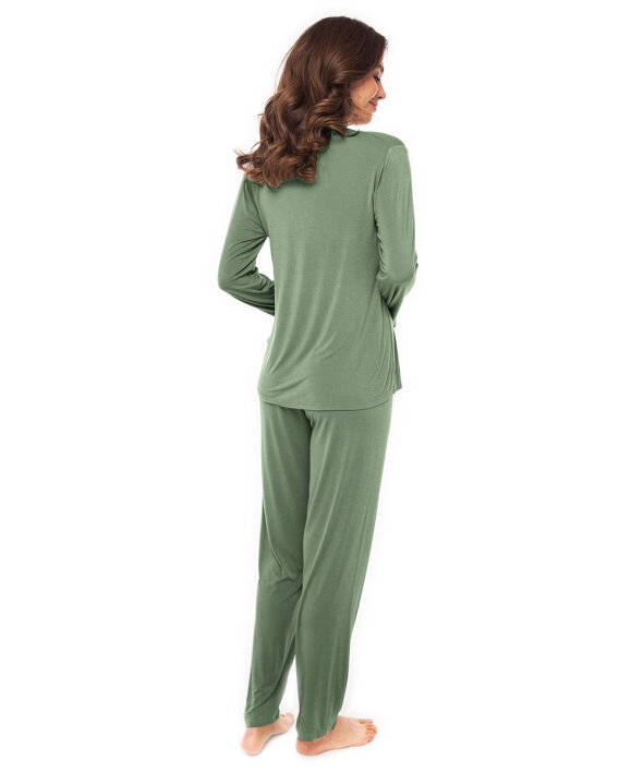 Lady Avenue - Bamboo Bamboo Long Sleeve Pyjamas Wit