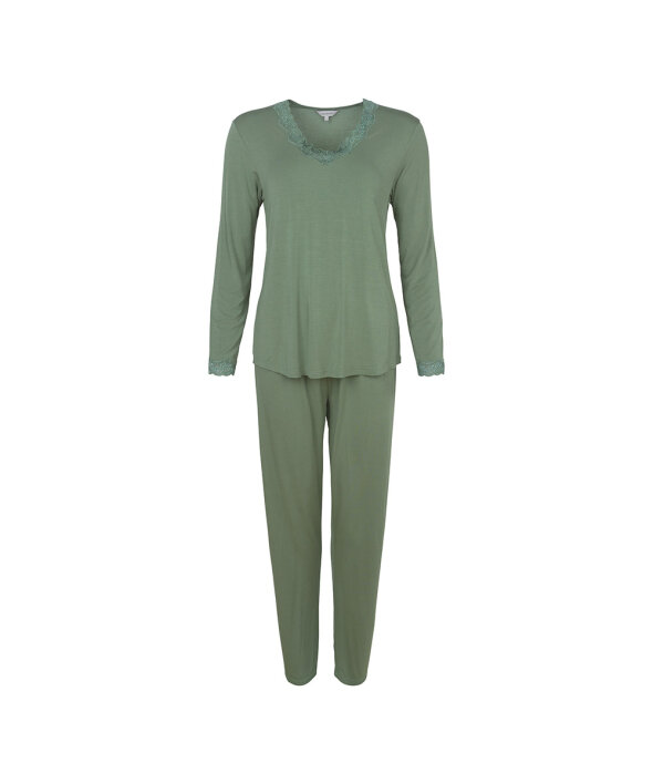 Lady Avenue - Bamboo Bamboo Long Sleeve Pyjamas Wit