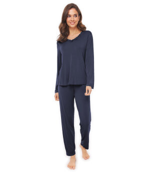 Lady Avenue - Bamboo Bamboo Long Sleeve Pyjamas Wit