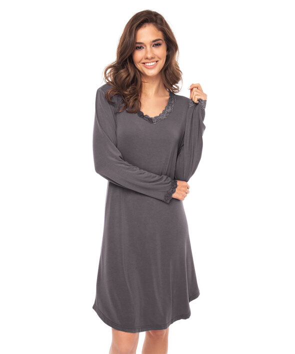 Lady Avenue - Bamboo Bamboo Long Sleeve Nightdress