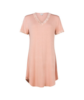 Lady Avenue - Bamboo short sleeve nightdress with l