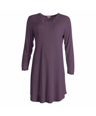 Lady Avenue - Silk Jersey Nightgown, Long Sleeve