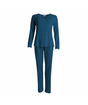 Lady Avenue - Silk Jersey Pyjamas, Long Sleeve