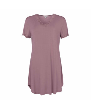 Lady Avenue - Bamboo short sleeve nightdress with l