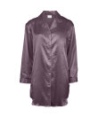 Lady Avenue - LA - Homewear - Cotton & satin Satin Long Sleeve Nightshirt