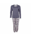 Lady Avenue - Homewear - Cotton & satin Cotton Flannel Pyjamas