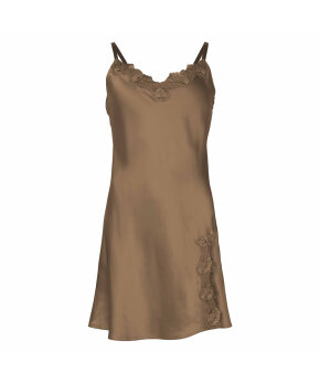 Lady Avenue - Pure Silk Slip W/Lace