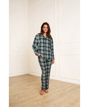 Lady Avenue - Homewear - Cotton & satin Cotton Flannel Pyjamas