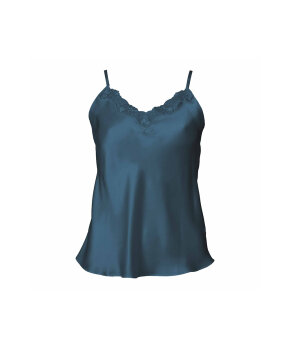 Lady Avenue - Pure Silk Camisole W/Lace