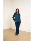 Lady Avenue - LA - Homewear - Cotton & satin Satin Long Sleeve Pyjamas