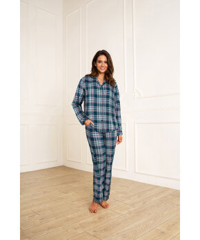 Lady Avenue - Homewear - Cotton & satin Cotton Flannel Pyjamas