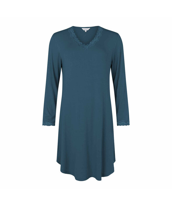 Lady Avenue - Bamboo Homewear Long Sleeve Nightdress With L