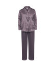 Lady Avenue - LA - Homewear - Cotton & satin Satin Long Sleeve Pyjamas