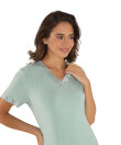 Lady Avenue - Bamboo Homewear Short Sleeve Nightdress With