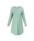 Lady Avenue - Bamboo Homewear Long Sleeve Nightdress With L